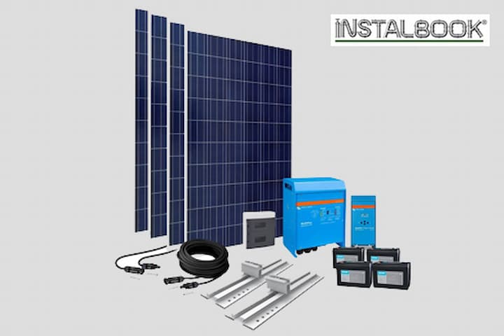 Kit fotovoltaic, cu panouri solare, inverteri, baterii si suporti